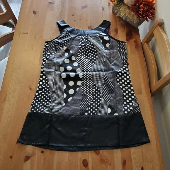 She's Cool - Vibe Slip Dress - Black/White - Picture 6 of 11